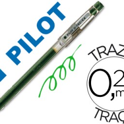 Bolígrafo Pilot punta aguja G-TEC-C4 tinta gel verde